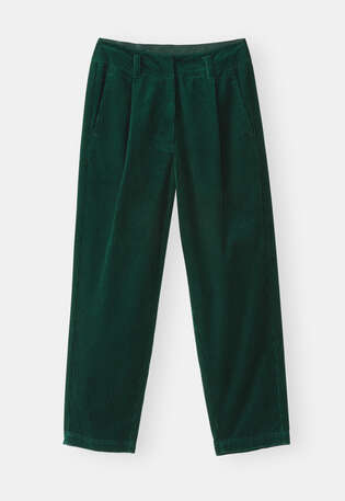 Pleat-front trousers, Dark bottle, webstill