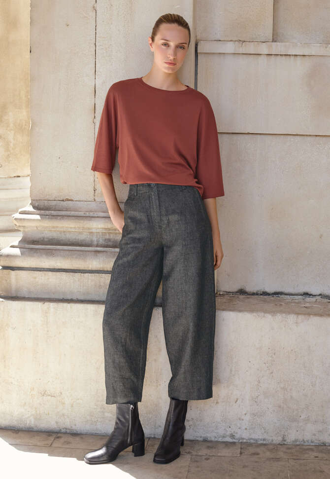 Barrel-leg trousers, Monochrome, completeTheLook