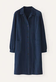 Striped shirtdress, Dark blue, webstill