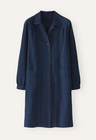 Striped shirtdress, Dark blue, webstill
