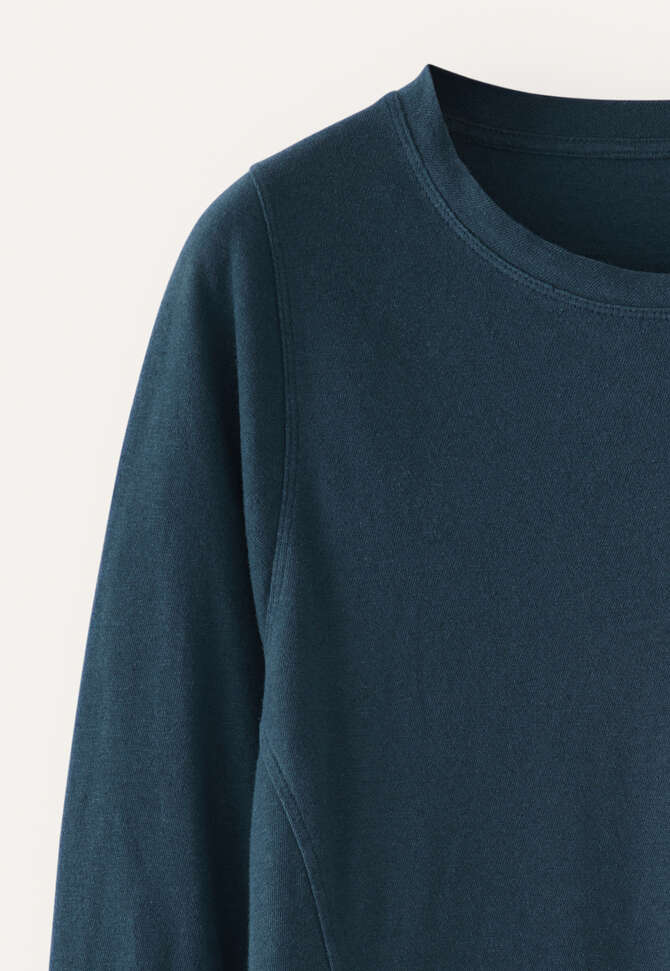 Long-sleeve jersey top, Dark petrol, completeTheLook