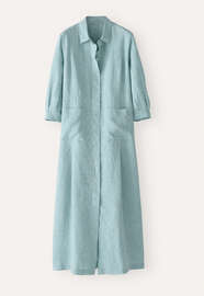 Button-front maxi-dress, Pale ocean, webstill