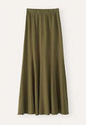 Jersey skirt, Dark khaki, webstill