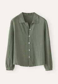 Collared blouse, Soft forest, webstill