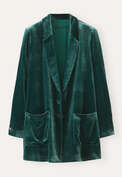 Velvet jacket, Bottle green, webstill