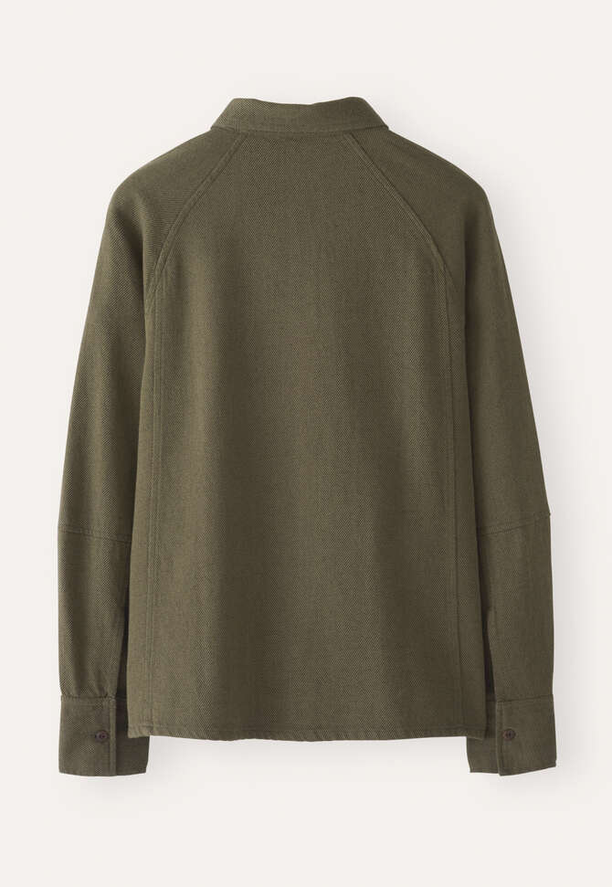 Raglan-sleeve blouse, Dark khaki, completeTheLook