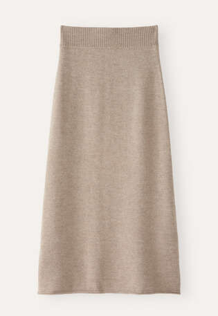 Knitted skirt, Warm natural, webstill