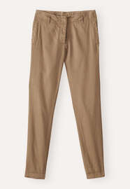 Slim-leg trousers, Washed tobacco, webstill