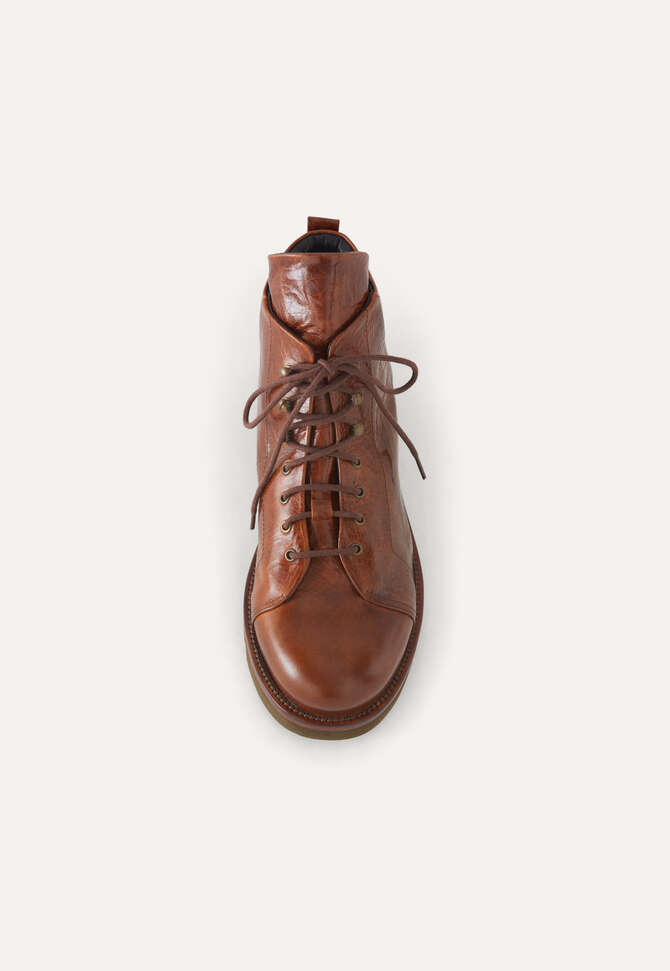 Lace-up boots, Dark tan, completeTheLook