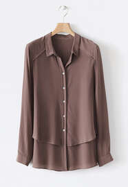 Double-layer shirt, Mocha, webstill