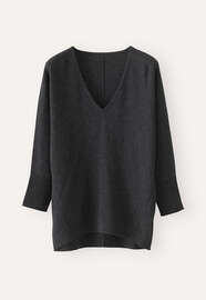 V-neck sweater, Charcoal, webstill