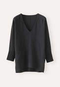 V-neck sweater, Charcoal, webstill