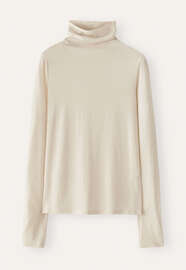 Funnel-neck top, Ecru, webstill