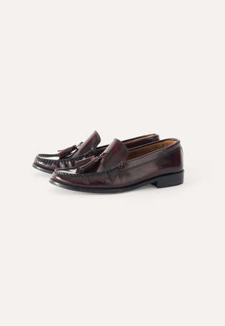 Tassel loafers, Burgundy, webstill