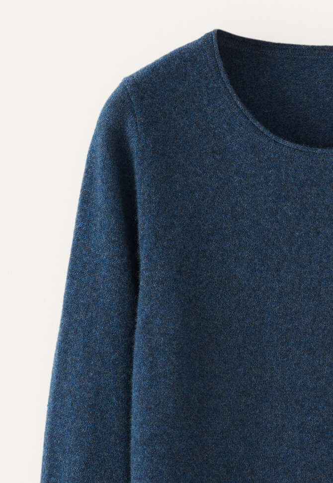 Crew-neck sweater, Petrol blue, completeTheLook