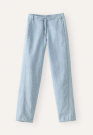 Indigo-dyed trousers, Pale denim, webstill