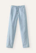 Indigo-dyed trousers, Pale denim, webstill