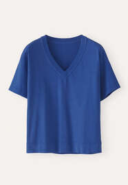 V-neck T-shirt, Azure, webstill