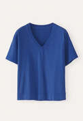 V-neck T-shirt, Azure, webstill