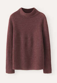 High-neck sweater, Soft plum, webstill