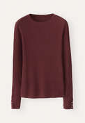 Ribbed sweater, Claret red, webstill