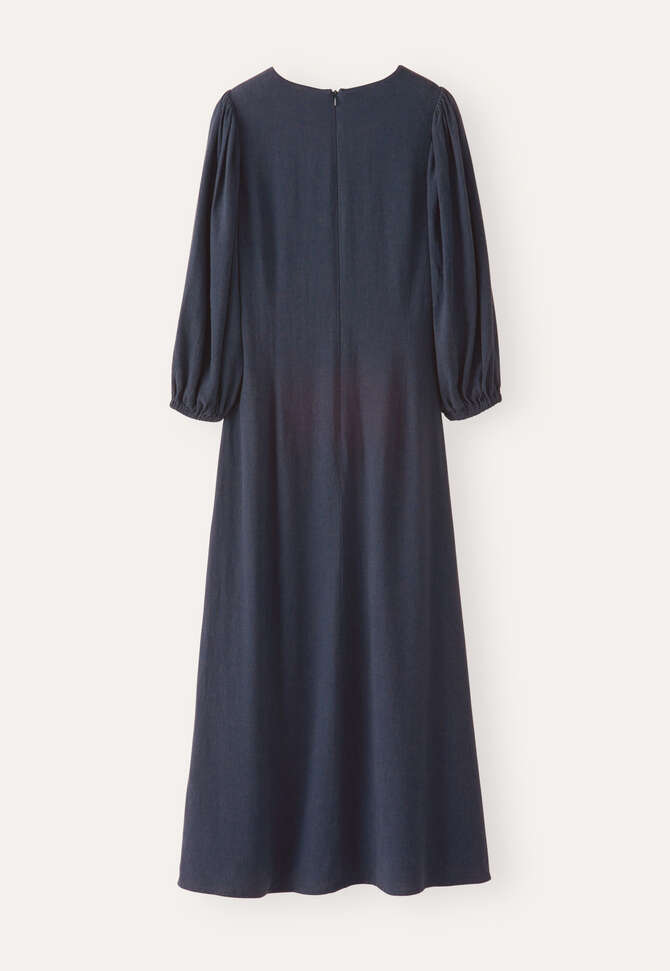Long v-neck dress, Midnight, completeTheLook