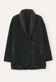 Padded jacket, Slate black, webstill