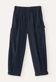 Cropped pull-on trousers, Midnight, webstill