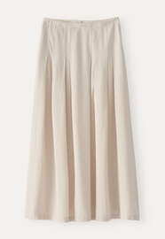 Long pleated skirt, Pale natural, webstill