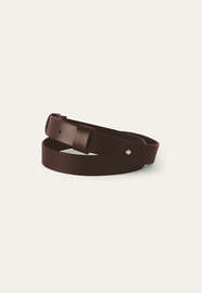 Stud-fastening belt, Brown, webstill