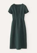 Pleated dress, Green ink, webstill