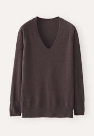 V-neck sweater, Maroon brown, webstill