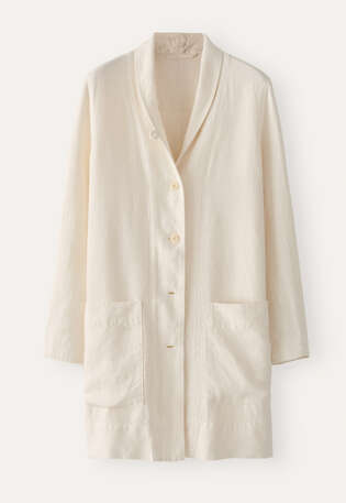 Long jacket, Ecru, webstill