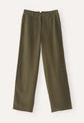 Wide-leg trousers, Dark khaki, webstill