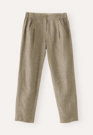 Cropped tapered trousers, Olive taupe, webstill