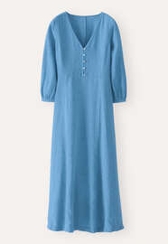 Godet-detail dress, Marine, webstill