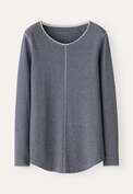 Striped top, Ink white, webstill