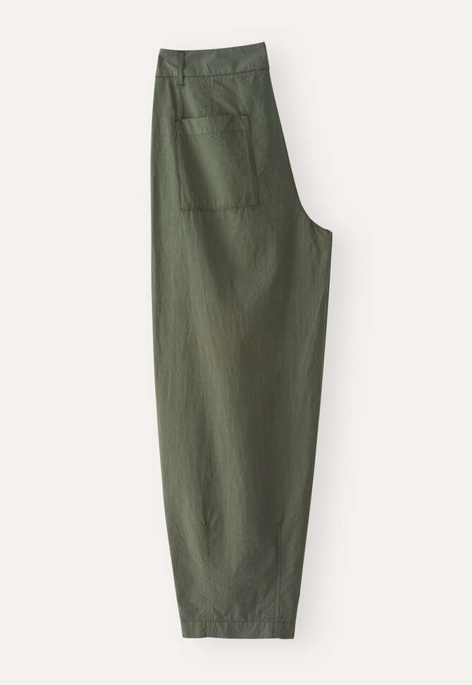 Darted-hem trousers, Dark khaki, completeTheLook