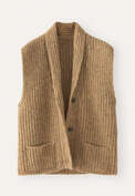 Shawl-collar cardigan, Amber, webstill