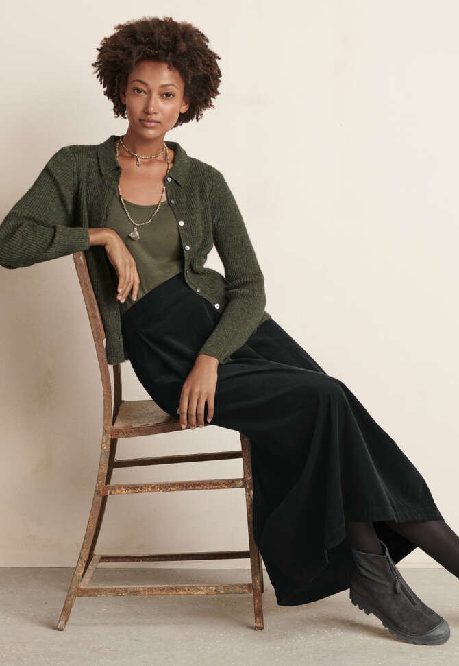 Long skirt, Black, completeTheLook