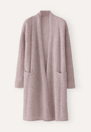 Edge-to-edge cardigan, Lilac grey, webstill