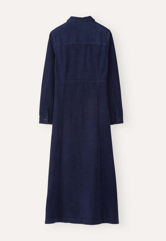 Cord panelled dress, Dark indigo, completeTheLook