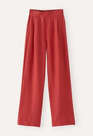 Flat-front trousers, Flame red, webstill