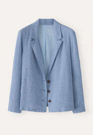 Dogtooth jacket, Indigo blue, webstill