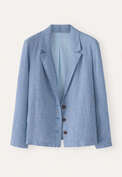 Dogtooth jacket, Indigo blue, webstill