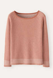 Two-toned rib sweater, Soft chilli, webstill
