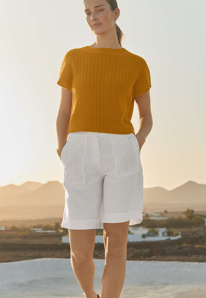 Relaxed shorts, White, completeTheLook