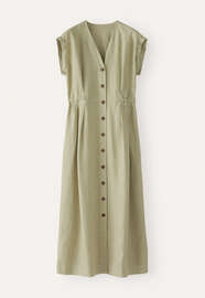 Button-through dress, Pale sage, webstill