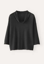 Cowl-neck sweater, Charcoal, webstill