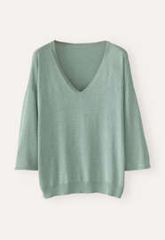 V-neck sweater, Soft jade, webstill